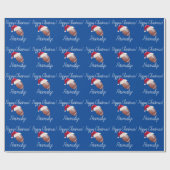 Speciaal kerstvakantieoord Football Cadeaupapier (Vlak)