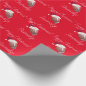 Speciaal kerstvakantieoord Football Cadeaupapier (Hoek)