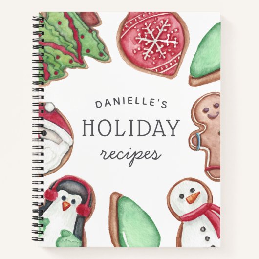 Speciaal kerstvakantierecept notitieboek (Voorkant)