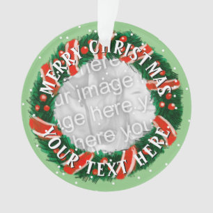 Speciaal kerstvormig grensfotomasker ornament