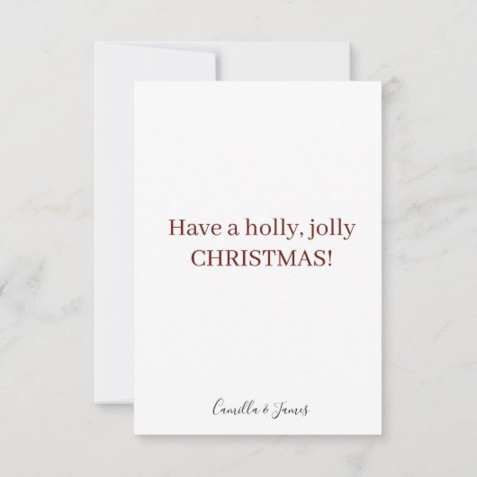 Speciaal kerstWenskaart Bedankkaart (Achterkant)