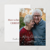 Speciaal kerstWenskaart Bedankkaart (Voorkant / Achterkant)