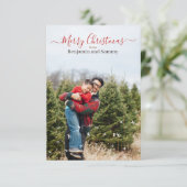 Speciaal kerstWenskaart Bedankkaart (Staand voorkant)