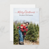 Speciaal kerstWenskaart Bedankkaart (Voorkant / Achterkant)