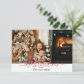 Speciaal kerstWenskaart Bedankkaart (Staand voorkant)