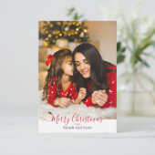 Speciaal kerstWenskaart Bedankkaart (Staand voorkant)