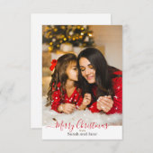 Speciaal kerstWenskaart Bedankkaart (Voorkant / Achterkant)