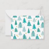 Speciaal kerstwinterbos notitiekaartje (Voorkant)