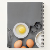 Speciaal keukenboek Gray Baking Recipe Notitieboek (Achterkant)