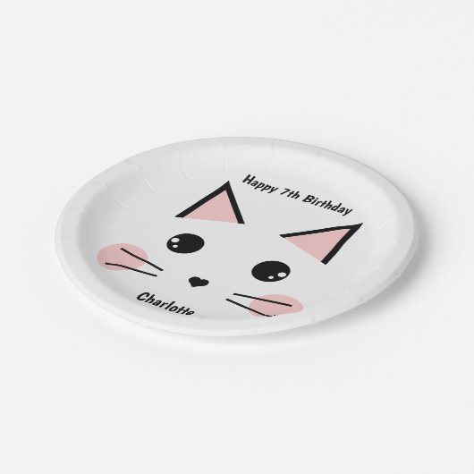 Speciaal keukenkat papieren bordje (Gekanteld)