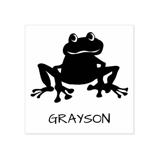 Speciaal kikkervisje voor Kinder Rubberstempel (Afrduk)