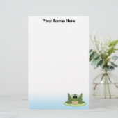 Speciaal kikkerwerk briefpapier (Staand voorkant)