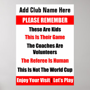 Speciaal Kind Game Poster Rugby
