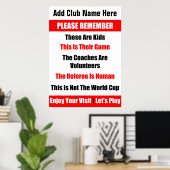 Speciaal Kind Game Poster Rugby (Thuiskantoor)