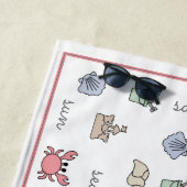 Speciaal Kind van Sandcastle Shell Pail van Beach Strandlaken (In situ)