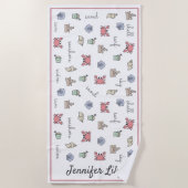 Speciaal Kind van Sandcastle Shell Pail van Beach Strandlaken (Voorkant)