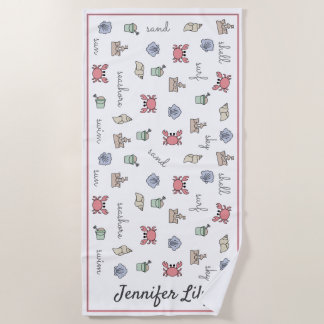 Speciaal Kind van Sandcastle Shell Pail van Beach Strandlaken