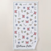 Speciaal Kind van Sandcastle Shell Pail van Beach Strandlaken (Voorkant)