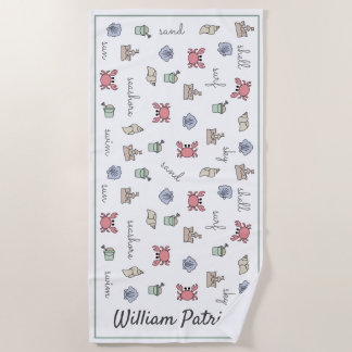 Speciaal Kind van Sandcastle Shell Pail van Beach Strandlaken