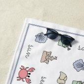 Speciaal Kind van Sandcastle Shell Pail van Beach Strandlaken (In situ)