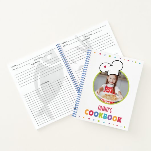 Speciaal Kinder Cookbook (Uw Foto) Notitieboek (Binnen)
