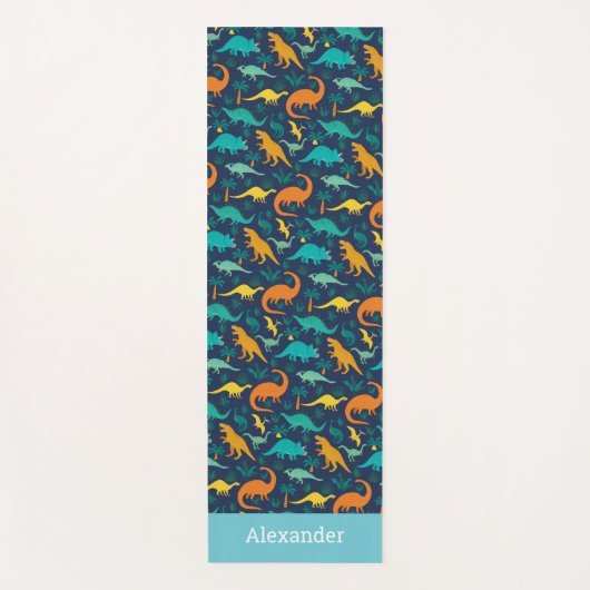 Speciaal Kinder dinosauruspatroon Yogamat (Voorkant)