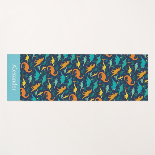 Speciaal Kinder dinosauruspatroon Yogamat (Voorkant (horizontaal))