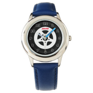 Speciaal kinder horloge met autoband voor racewage