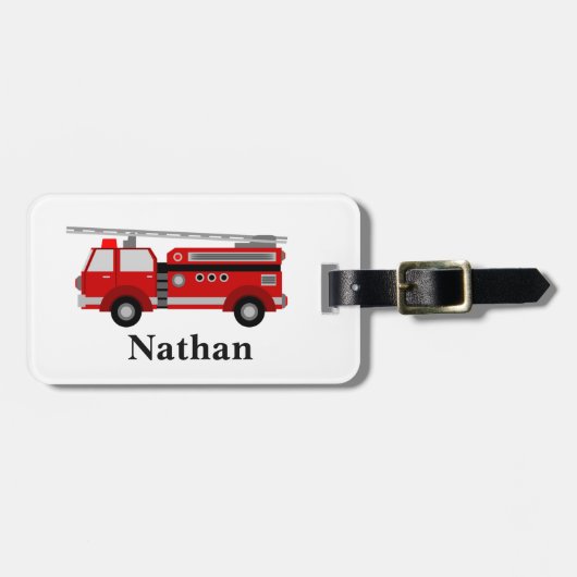 Speciaal Kinder rood bagagelabel (Voorkant horizontaal)