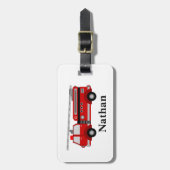 Speciaal Kinder rood bagagelabel (Voorkant verticaal)