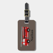 Speciaal Kinder rood bagagelabel (Voorkant verticaal)