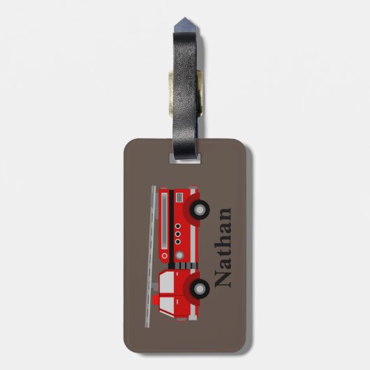 Speciaal Kinder rood bagagelabel (Achterkant verticaal)