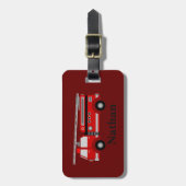 Speciaal Kinder rood bagagelabel (Voorkant verticaal)