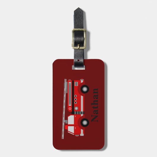 Speciaal Kinder rood bagagelabel (Voorkant verticaal)