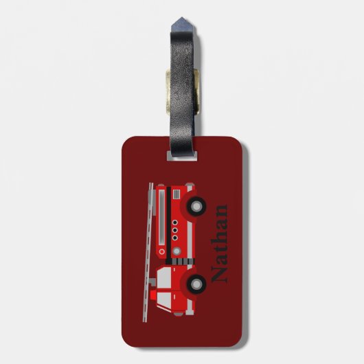 Speciaal Kinder rood bagagelabel (Achterkant verticaal)