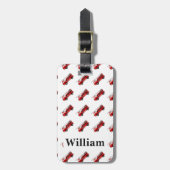 Speciaal Kinder rood bagagelabel (Voorkant verticaal)