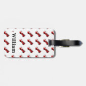 Speciaal Kinder rood bagagelabel (Achterkant horizontaal)