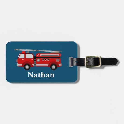 Speciaal Kinder rood bagagelabel (Voorkant horizontaal)