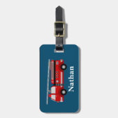 Speciaal Kinder rood bagagelabel (Voorkant verticaal)