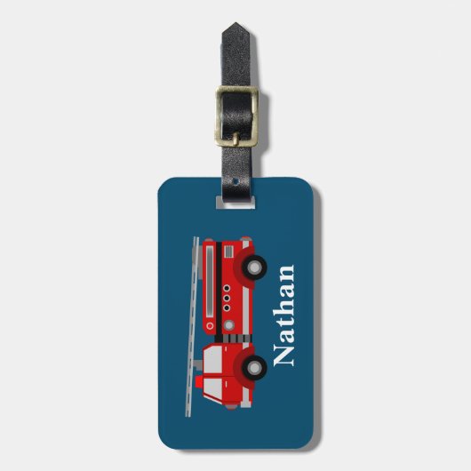 Speciaal Kinder rood bagagelabel (Voorkant verticaal)