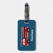 Speciaal Kinder rood bagagelabel (Achterkant verticaal)