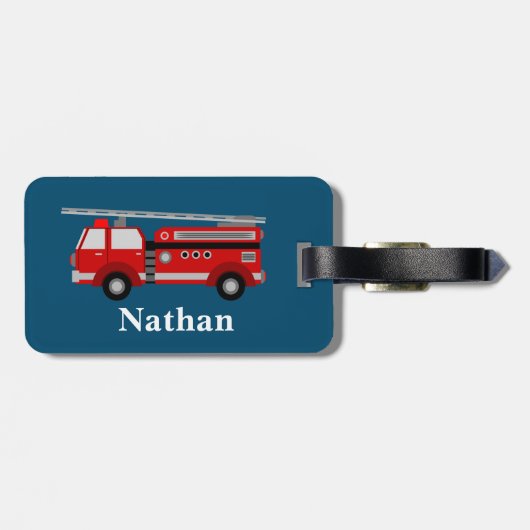 Speciaal Kinder rood bagagelabel (Achterkant horizontaal)