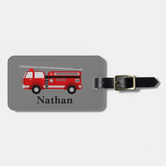 Speciaal Kinder rood bagagelabel (Voorkant horizontaal)