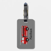 Speciaal Kinder rood bagagelabel (Achterkant verticaal)