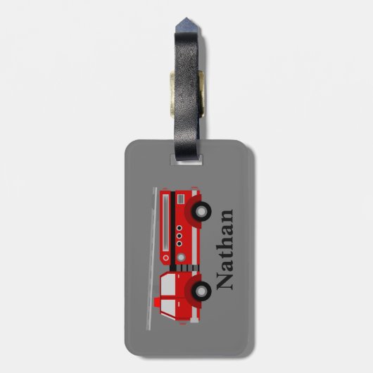 Speciaal Kinder rood bagagelabel (Achterkant verticaal)