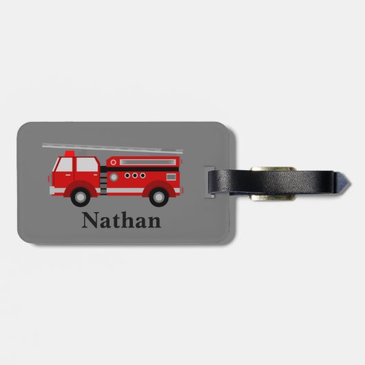 Speciaal Kinder rood bagagelabel (Achterkant horizontaal)