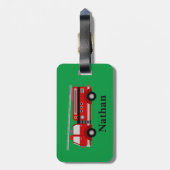 Speciaal Kinder rood bagagelabel (Achterkant verticaal)