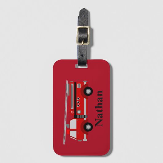 Speciaal Kinder rood bagagelabel (Voorkant (verticaal))