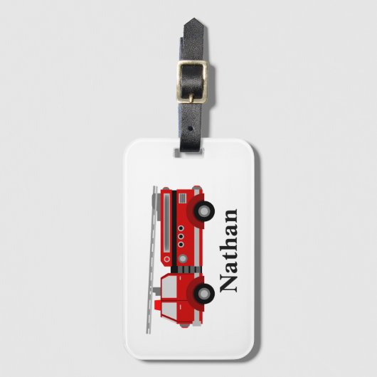 Speciaal Kinder rood bagagelabel (Voorkant (verticaal))