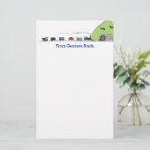 Speciaal Kinder treinstel Briefpapier (Staand voorkant)